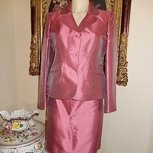 Anne Klein Hot Pink 2 Piece Womens suit  Sz 10P